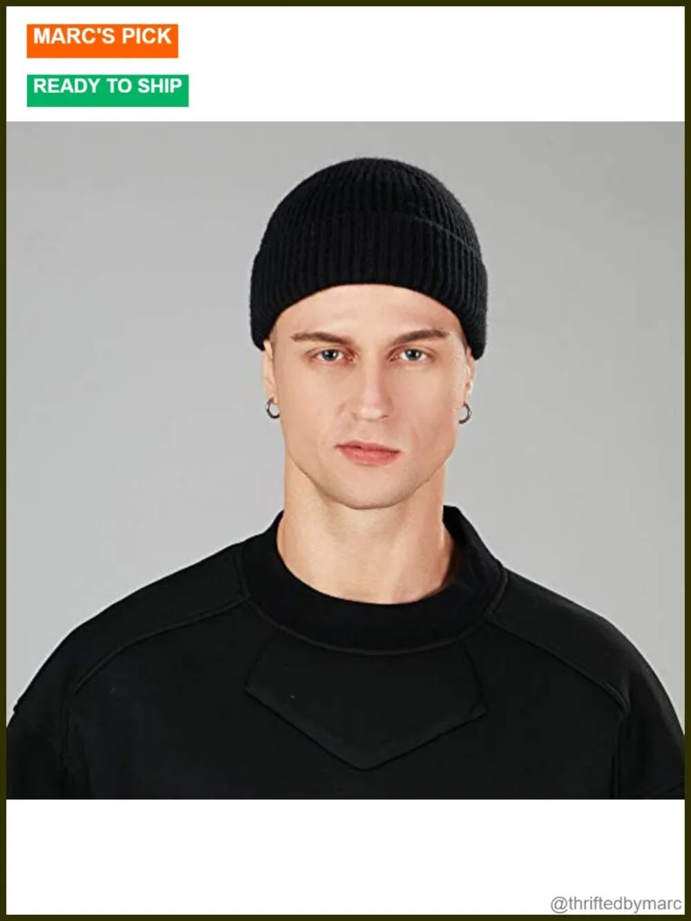 4 Pack Wool Fisherman Beanies Short Watch Caps